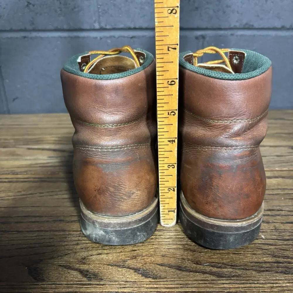 Vintage Leather Work Boots Made In USA Work N Sports Men’s Size 8.5